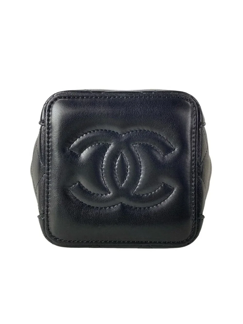 Chanel Shoulder Bag Quilted Black Lambskin